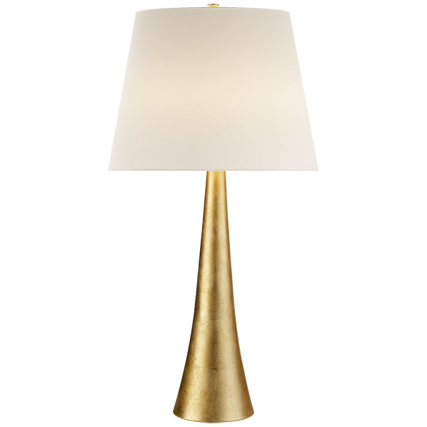 Dover Table Lamp in Gild with Linen Shade