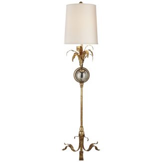 Gramercy Buffet Lamp in Gilded Iron with Natural Paper Shade