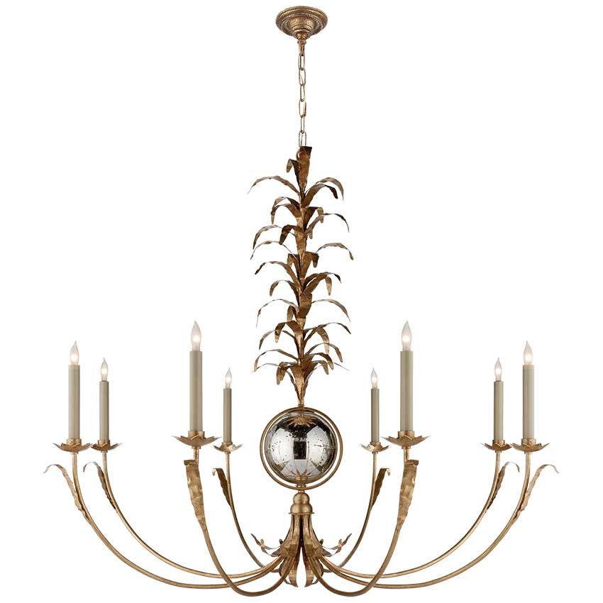 Gramercy Large Chandelier in Gilded Iron