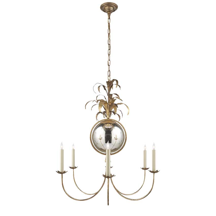 Gramercy Medium Chandelier in Gilded Iron