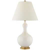 Addison Medium Table Lamp in Ivory with Natural Percale Shade