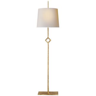 Cranston Buffet Lamp in Gilded Iron with Natural Paper Shade
