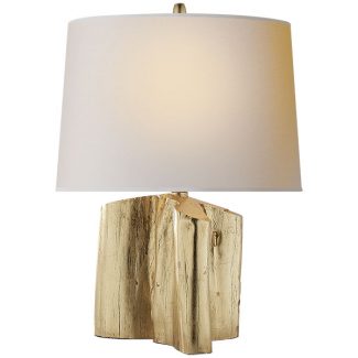 Carmel Table Lamp in Gilded with Natural Paper Shade