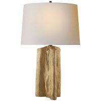 Sierra Buffet Lamp in Gild with Natural Paper Shade