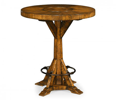 36in Country Walnut Bar Table