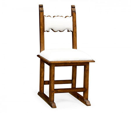 Acanthus Carved Warm Chestnut Side Chair