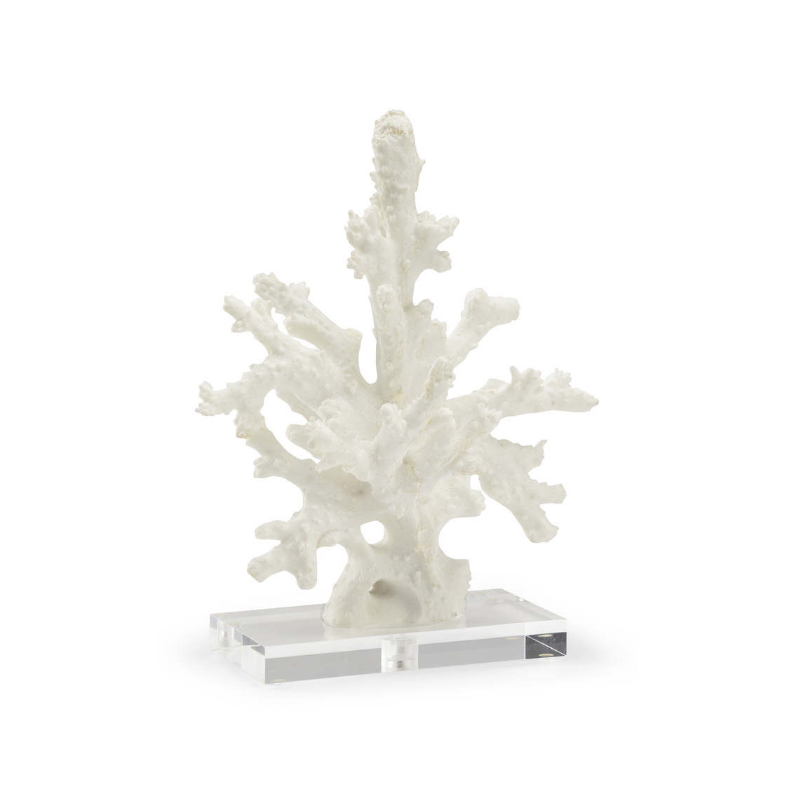 Coral Sculpture by Chelsea House, white branch coral on acrylic base
