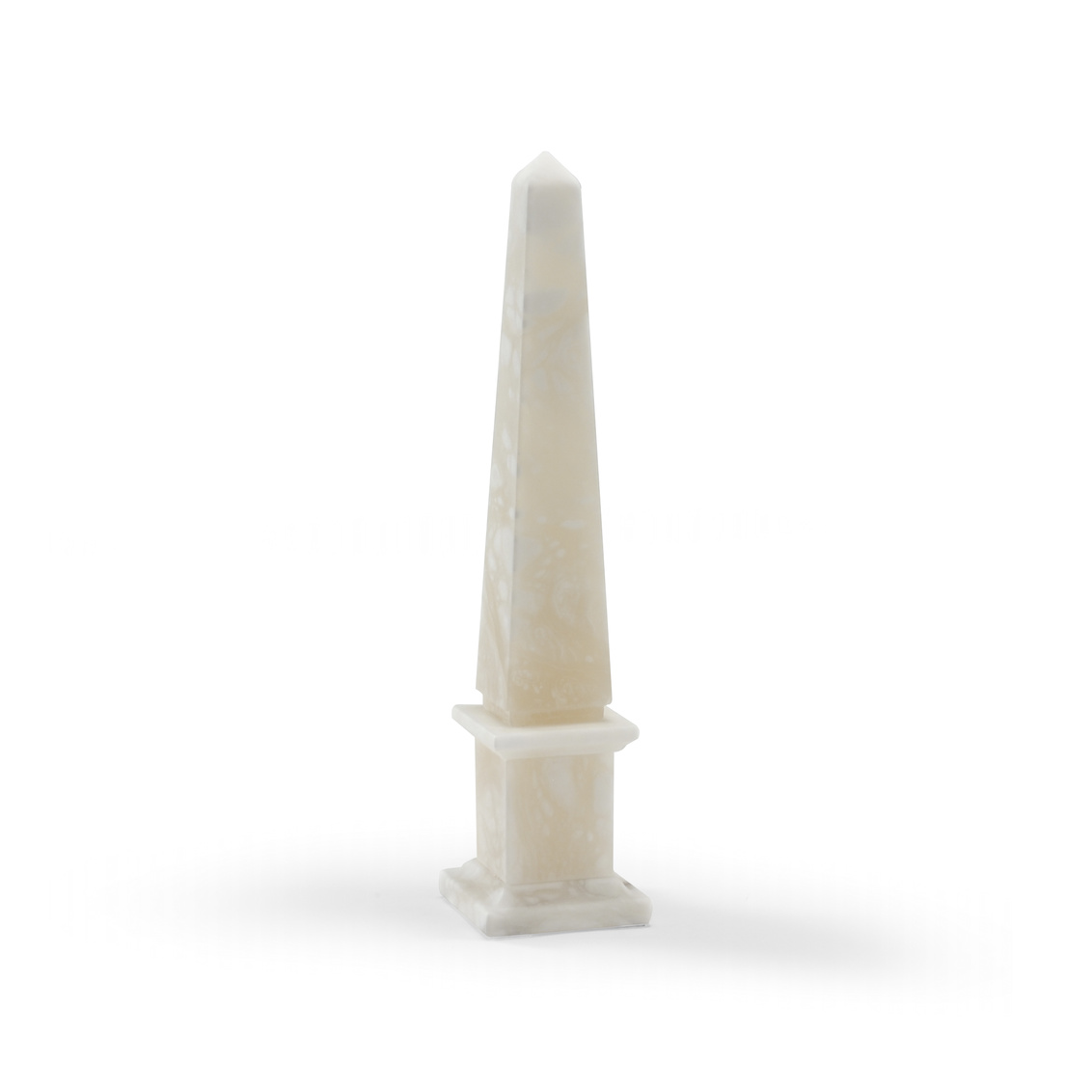 Chelsea House cream alabaster obelisk